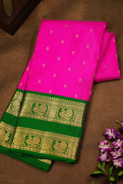 Kancheepuram Silk Pink saree