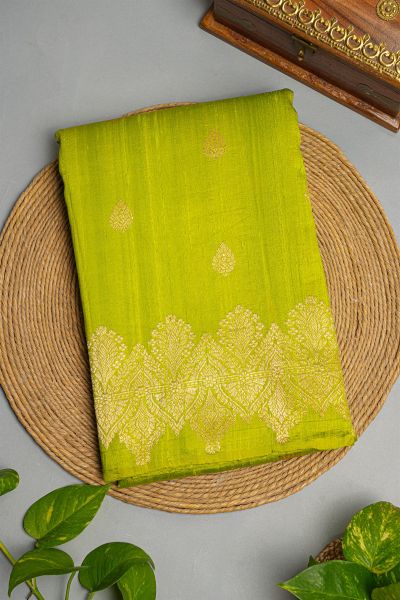 Fancy Matka Silk Light Green Saree