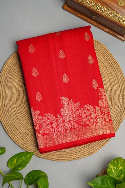 Fancy Matka Red Saree