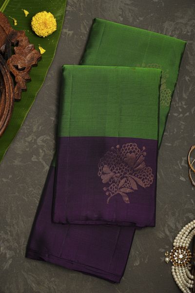 Coimbatore Soft Silk Green Saree
