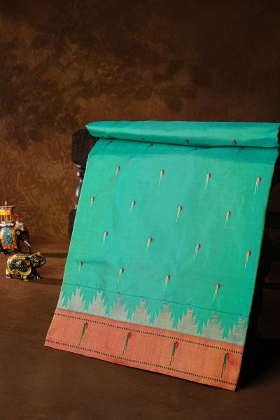 Paithani Silk Sky Blue Saree