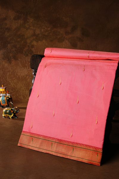 Paithani Silk Baby Pink Saree