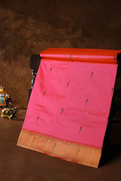 Paithani Silk Pink Saree