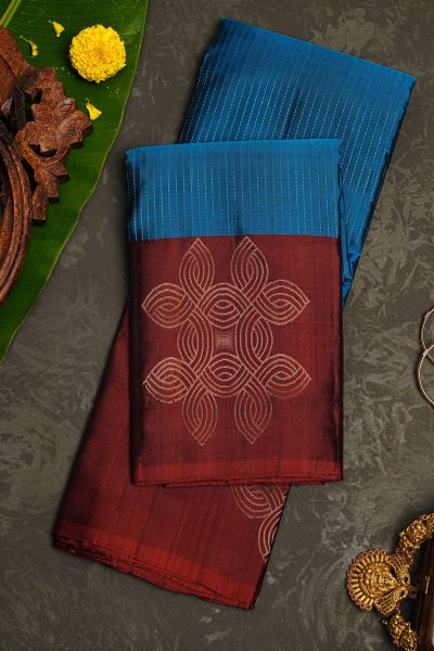Coimbatore Soft Silk Blue Saree