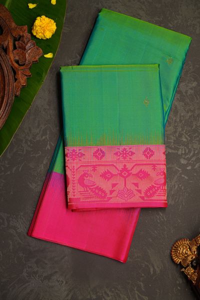 Coimbatore Soft Silk Green Saree