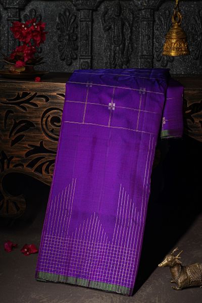 Gadwal Silk Purple Saree