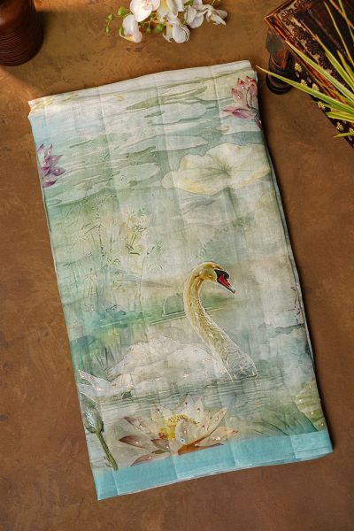 Fancy Organza Dual Colour Saree