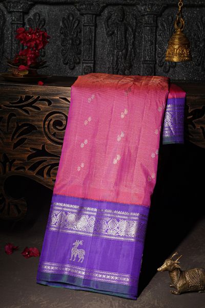 Gadwal Silk Pink Saree
