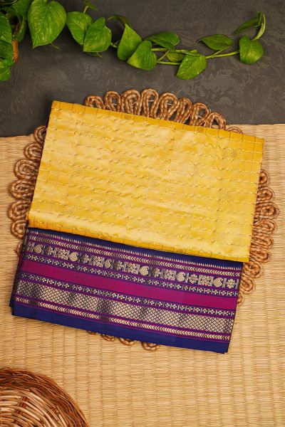 Narayanpet Silk Yellow Saree