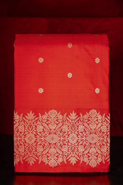 Banarasi Silk Red Saree
