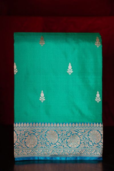 Banarasi Silk Sea Green Saree