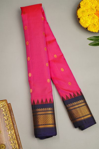 Gadwal Silk Pink Saree