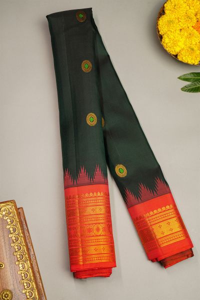 Gadwal Silk Black Saree