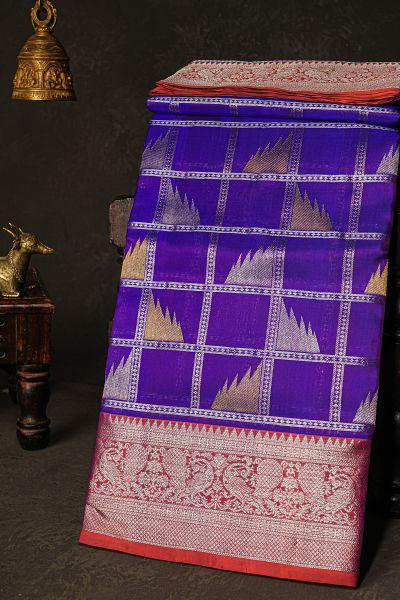 Venkatagiri Silk Royal Blue Saree