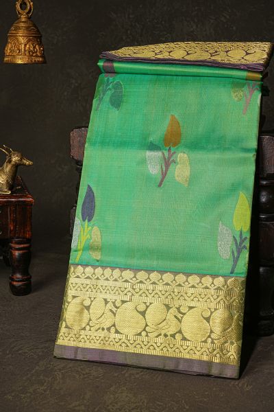 Venkatagiri Silk Sea Green Saree