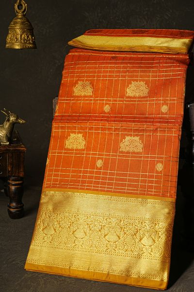 Venkatagiri Silk Dual Colour Saree