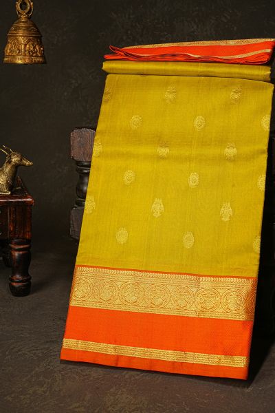 Venkatagiri Silk Light Green Saree
