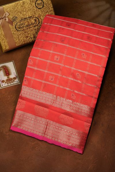 Kuppadam Sico Peach Saree