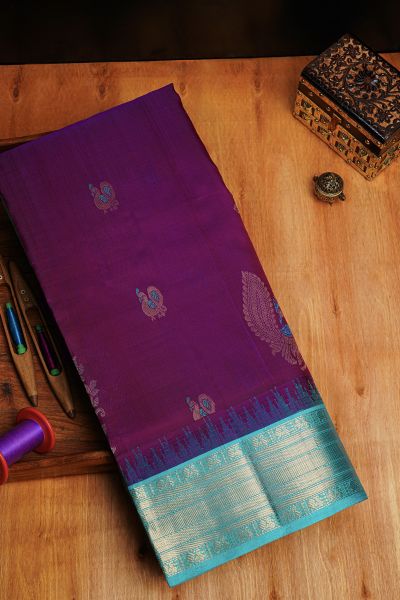 Kuppadam Sico Purple Saree