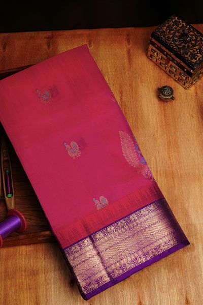 Kuppadam Sico Pink Saree