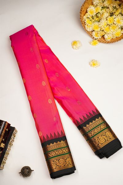 Gadwal Silk Pink Saree