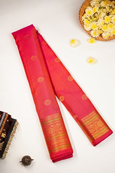 Gadwal Silk Pink Saree