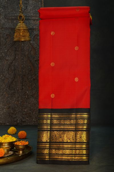 Kancheepuram Silk Red Saree