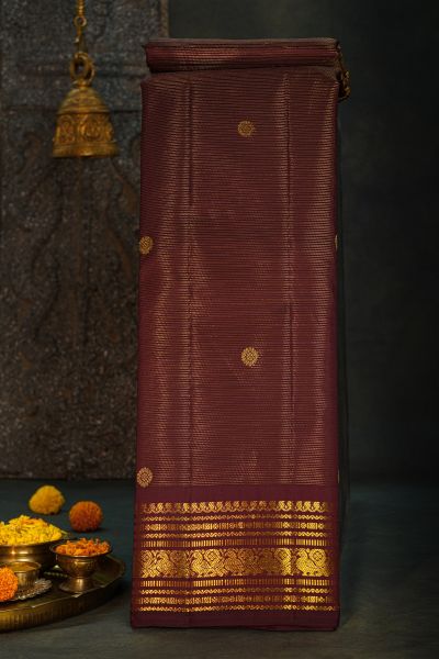Kancheepuram Silk Wine Saree