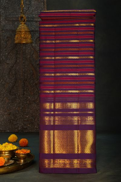 Kancheepuram Silk Multi-Colour Saree