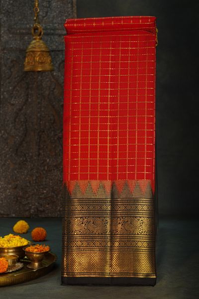 Kancheepuram Silk Red Saree