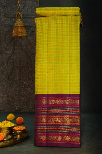 Kancheepuram Silk Multi-Colour Saree