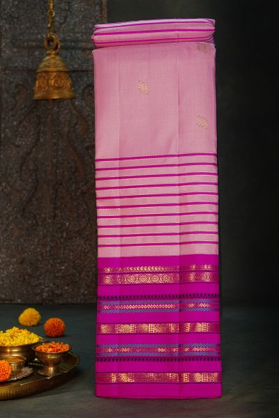 Kancheepuram Silk Baby Pink Saree