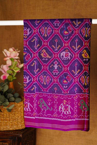 Patola Silk Purple Saree