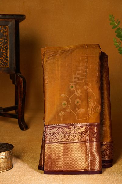 Kuppadam Sico Brown Saree