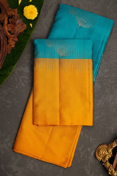 Coimbatore Soft Silk Sea Blue Saree