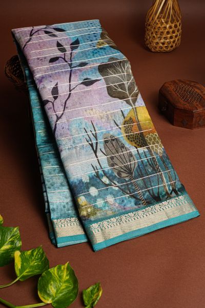 Matka Silk Multicolour Saree