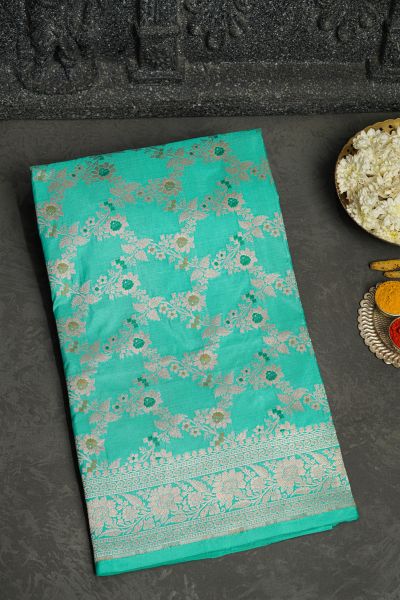 Banarasi Silk Sky Blue Saree