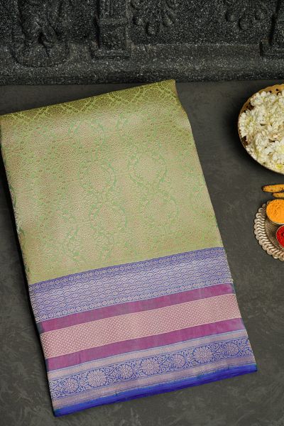 Banarasi Silk Light Green Saree