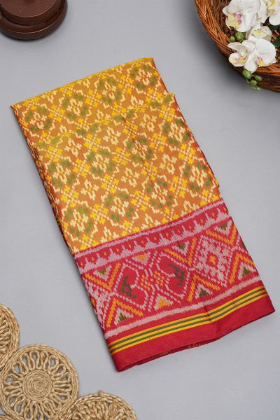Patola Weaving Silk Multicolour Saree