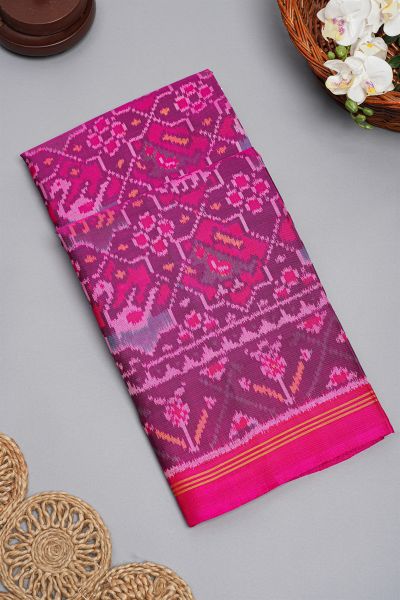 Patola Weaving Silk Multicolour Saree