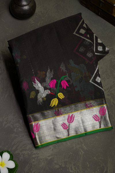 Zari Kota Black Saree