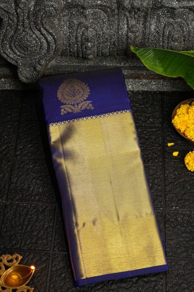 Kancheepuram Silk Royal Blue Saree