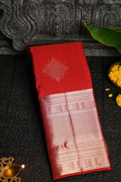 Kancheepuram Silk Red Saree