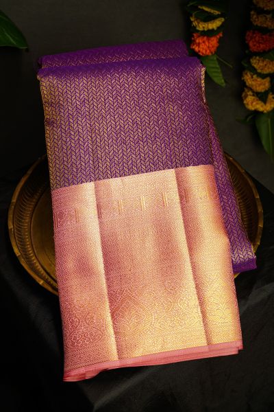 Kancheepuram Silk Royal Blue Saree