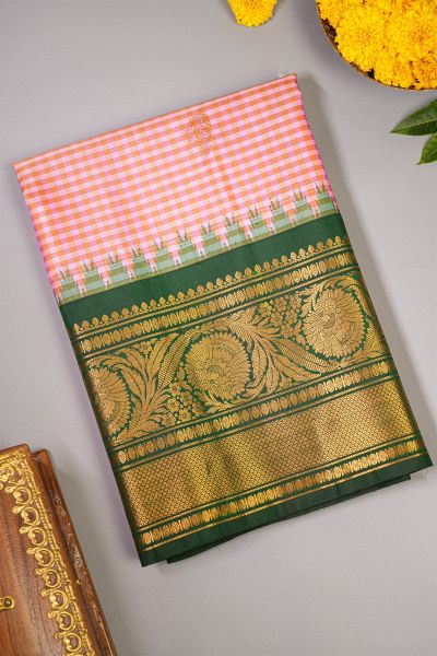 Gadwal Silk Multicolour Saree