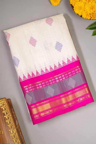 Gadwal Silk Multicolour Saree
