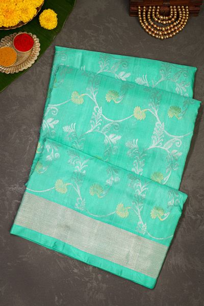 Venkatagiri Silk Sea Green Saree