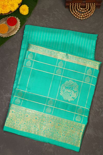Venkatagiri Silk Sea Green Saree