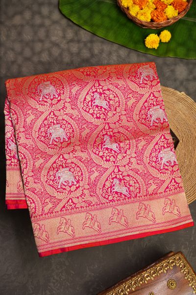 Banarasi Silk Pink Saree