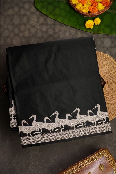 Banarasi Silk Black Saree